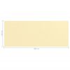 vidaXL Balkongsk&auml;rm beige 120x300 cm HDPE