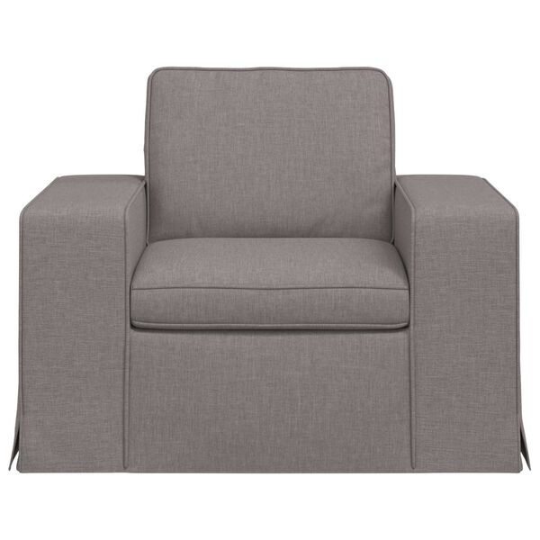 vidaXL Soffa 60cm Taupe Metall