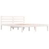 vidaXL S&auml;ngram massiv furu 135x190 cm vit