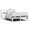vidaXL S&auml;ngram med huvudgavel utan madrass vit 140x190 cm