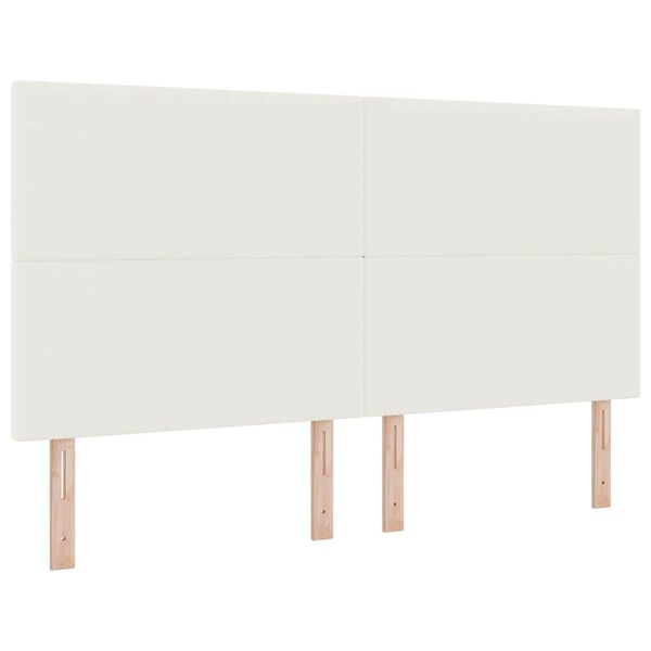 vidaXL Huvudgavel med huvudgavel Kr&auml;m 180 cm Ribbv&auml;v