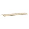 vidaXL B&auml;nkdyna f&ouml;r tr&auml;dg&aring;rden beige 200x50x7 cm oxfordtyg