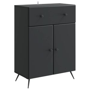 vidaXL Sideboard med l&aring;da Svart 66 x 34,5 x 90 cm Konstruerat tr&auml;