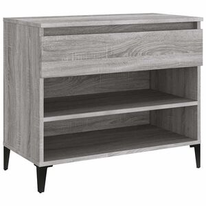 vidaXL Skosk&aring;p gr&aring; sonoma 70x36x60 cm konstruerat tr&auml;