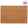 vidaXL D&ouml;rrmattor 5 st naturlig 40x60 cm tuftad kokos