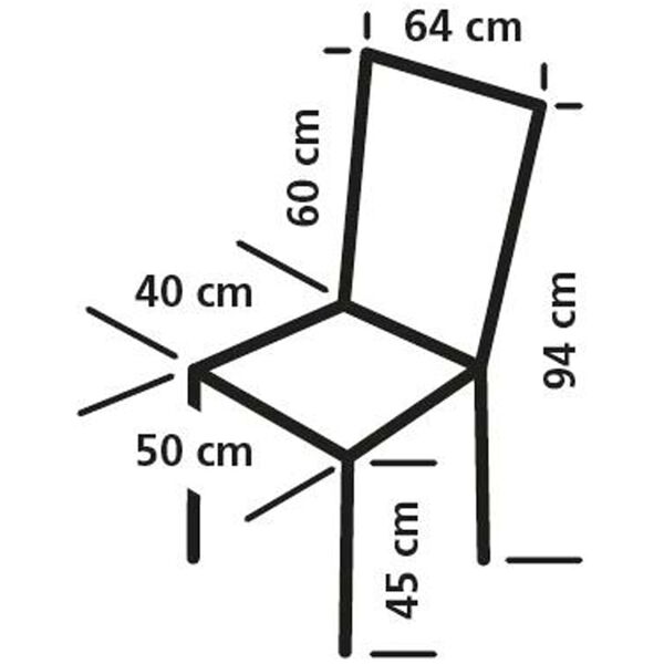 Eurotrail Campingstol Bolzano ljusbl&aring;