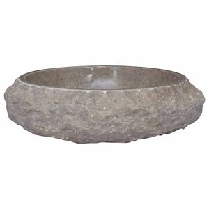 vidaXL Handfat gr&aring; &Oslash;40x12 cm marmor