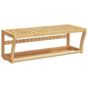 vidaXL Handdukshylla v&auml;ggmonterad 60x25x20 cm bambu