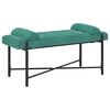 vidaXL Knappstoppad b&auml;nk med kuddar Turkos 110 x 40 x 46 cm Sammet