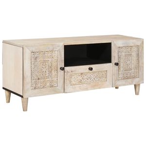 vidaXL TV Enheter med l&aring;da Vit 105 x 33 x 46 cm Konstruerat tr&auml;