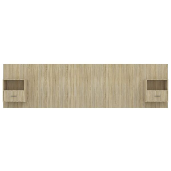 vidaXL S&auml;nggavel med l&aring;dor sonoma-ek konstruerat tr&auml;