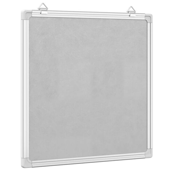 vidaXL Magnetisk whiteboard 60x60x1,7 cm aluminium