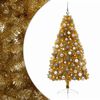 vidaXL Konstgjord julgran med julkulor 210 cm 300 LED-lampor Varmvit
