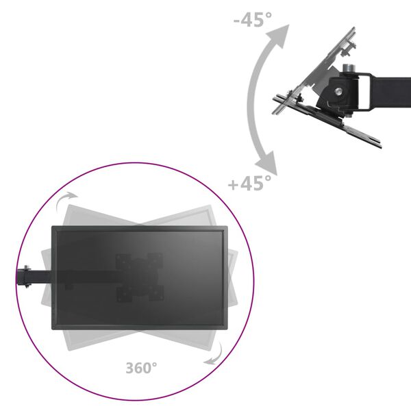 vidaXL Sk&auml;rmstativ 3 f&auml;sten 13"-23"