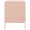 vidaXL Sängskåp rosa 36x39x50,5 cm stål