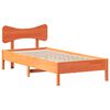 vidaXL S&auml;ngram utan madrass vaxbrun 100x200 cm massiv furu