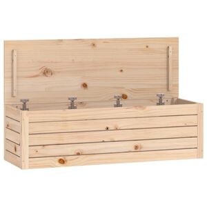 vidaXL F&ouml;rvaringsl&aring;da 109x36,5x33 cm massiv furu