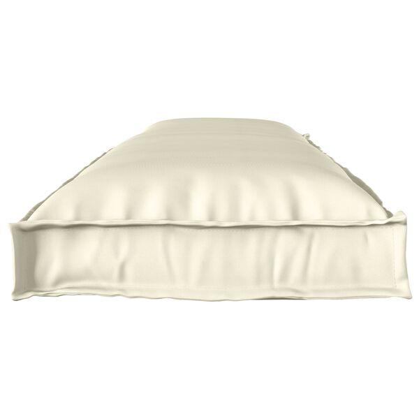 vidaXL Pallkuddset 2 pcs Kr&auml;m 150 x 40 x 8 cm Oxford Tyg