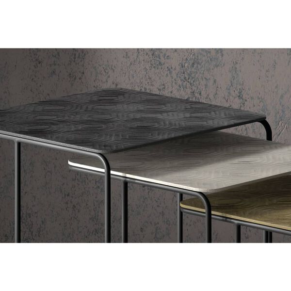 Rousseau Sidobord set 3 st Covera metall flerf&auml;rgad