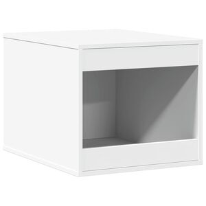 vidaXL Sk&aring;p f&ouml;r kattl&aring;da vit 47x59x42 cm konstruerat tr&auml;