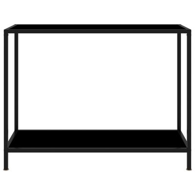 vidaXL Konsolbord svart 100x35x75 cm härdat glas