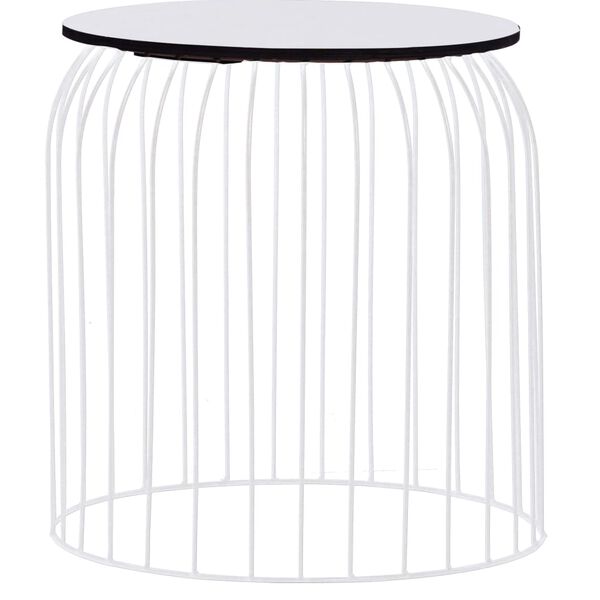 vidaXL Soffbord 3 st vit