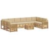 vidaXL Utomhussoffset 11 st Vit och Beige Polyester