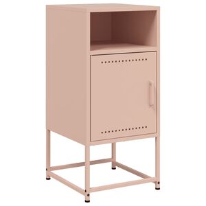 vidaXL S&auml;ngbord rosa 36x39x78 cm st&aring;l