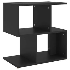 vidaXL Sidosk&aring;p svart 50x30x51,5 cm konstruerat tr&auml;