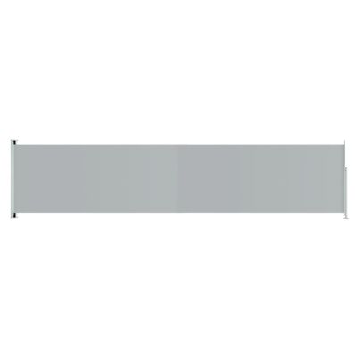 vidaXL Infällbar sidomarkis 140x600 cm grå
