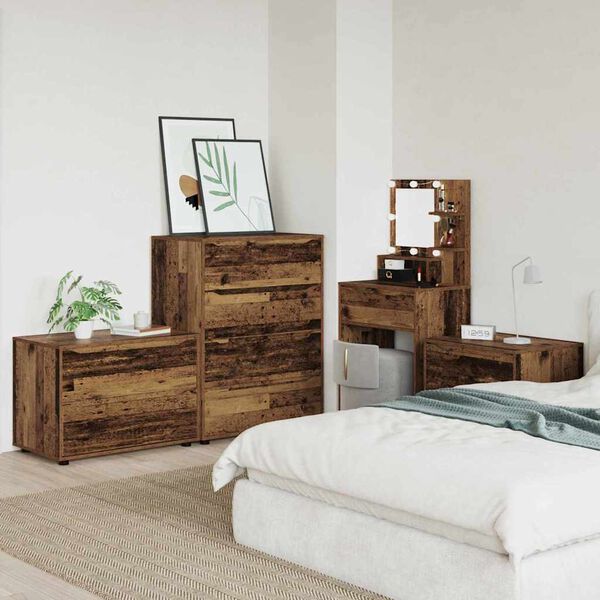 vidaXL F&ouml;rvaringssk&aring;p Gammalt tr&auml; 80 x 48 x 57 cm Konstruerat tr&auml;