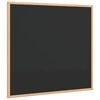 vidaXL Griffeltavla med massiv fururam svart 60x55 cm