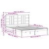 vidaXL S&auml;ngram massivt tr&auml; 160x200 cm