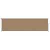 vidaXL Utf&auml;llbar sidomarkis Taupe 300 x 120 cm Polyester