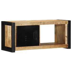 vidaXL Tv-b&auml;nk 80x30x35 cm massivt grovt mangotr&auml;