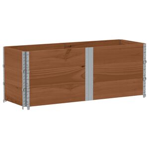 vidaXL Odlingsl&aring;da brun 150x50 cm massiv furu