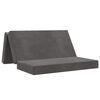 vidaXL F&auml;llbar Soffbed 120 x 67 x 45 cm M&ouml;rkgr&aring;