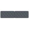 vidaXL Headboard Cushion Dark Grey 200 cm Velvet