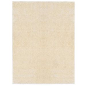 vidaXL Shaggy Omr&aring;desmatta Gr&auml;ddvit 120 x 160 cm polyeten