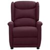 vidaXL Elektrisk reclinerf&aring;t&ouml;lj lila tyg
