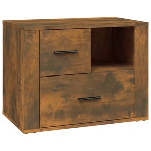 vidaXL S&auml;ngbord r&ouml;kf&auml;rgad ek 60x36x45 cm konstruerat tr&auml;