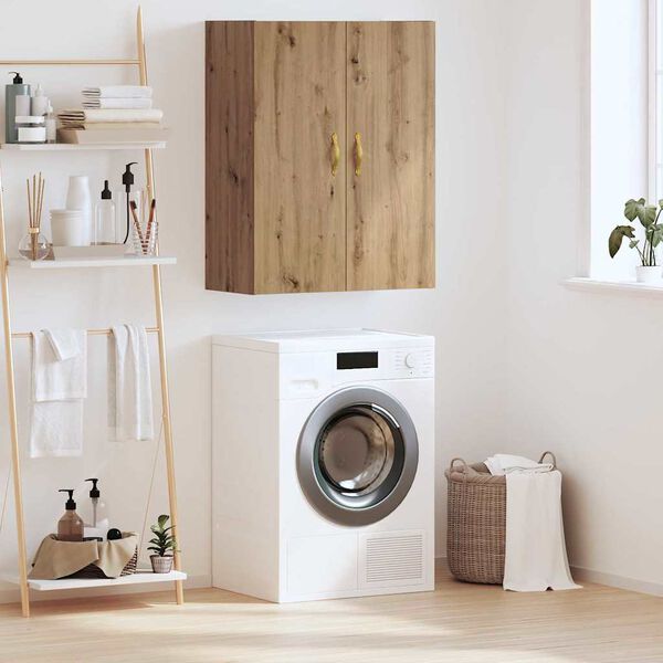 vidaXL V&auml;ggsk&aring;p Artisan Ek 69,5 x 34 x 90 cm Konstruerat tr&auml;