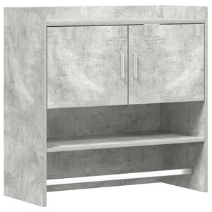 vidaXL V&auml;gg hylla V&auml;ggmonterat Betonggr&aring; 80 x 36 x 80 cm
