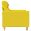 vidaXL 3-sitssoffa ljusgul 180 cm tyg