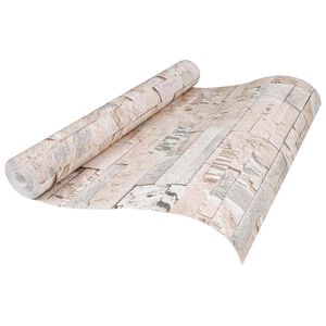vidaXL 3D sten tapet Beige 10 x 0,53 m Non-woven tyg