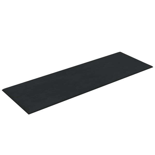 vidaXL V&auml;ggs&auml;nggavel 12 pcs Svart 90 x 30 cm Sammet