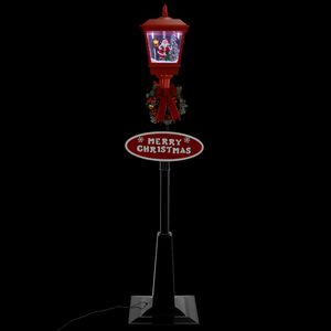 vidaXL Gatlykta med jultomte 180 cm LED