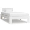 vidaXL S&auml;ngram utan madrass vit massiv furu 100x200 cm