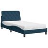 vidaXL Bed with Mattress Blue 100x200 cm Velvet