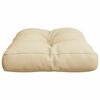 vidaXL Palldyna beige 50x40x12 cm tyg